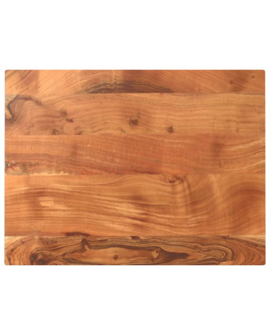 Dessus de table 90x60x2,5 cm rectangulaire bois massif d'acacia | Mobilier & Déco