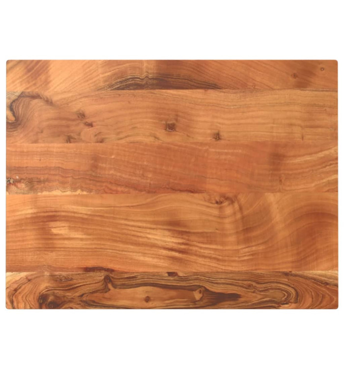 Dessus de table 90x60x2,5 cm rectangulaire bois massif d'acacia | Mobilier & Déco