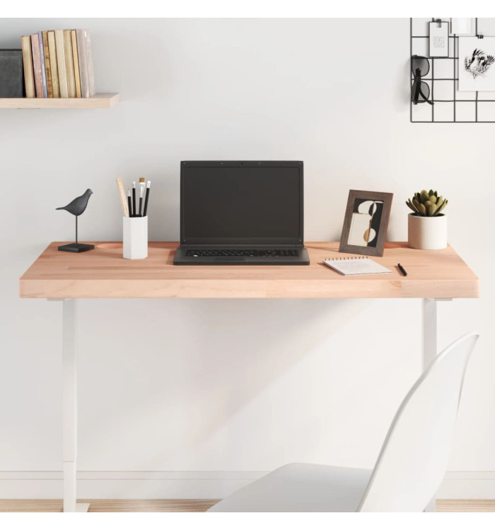 Dessus de bureau 100x50x4 cm bois massif de hêtre | Mobilier & Déco
