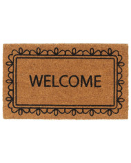 Tapis de porte naturel 45x75 cm fibre de coco touffeté | Mobilier & Déco