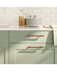 Poignées d'armoire 20 pcs bronze 128 mm acier inoxydable | Mobilier & Déco
