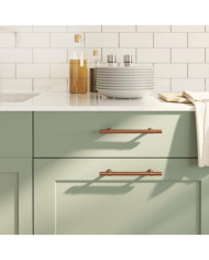 Poignées d'armoire 10 pcs bronze 128 mm acier inoxydable | Mobilier & Déco