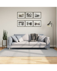 Tapis HUARTE à poils courts doux et lavable gris 140x200 cm | Mobilier & Déco