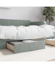 Tiroirs de rangement dessous de lit 2 pcs gris clair | Mobilier & Déco