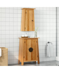 Ensemble de meubles de salle de bain 2 pcs bois de pin massif | Mobilier & Déco