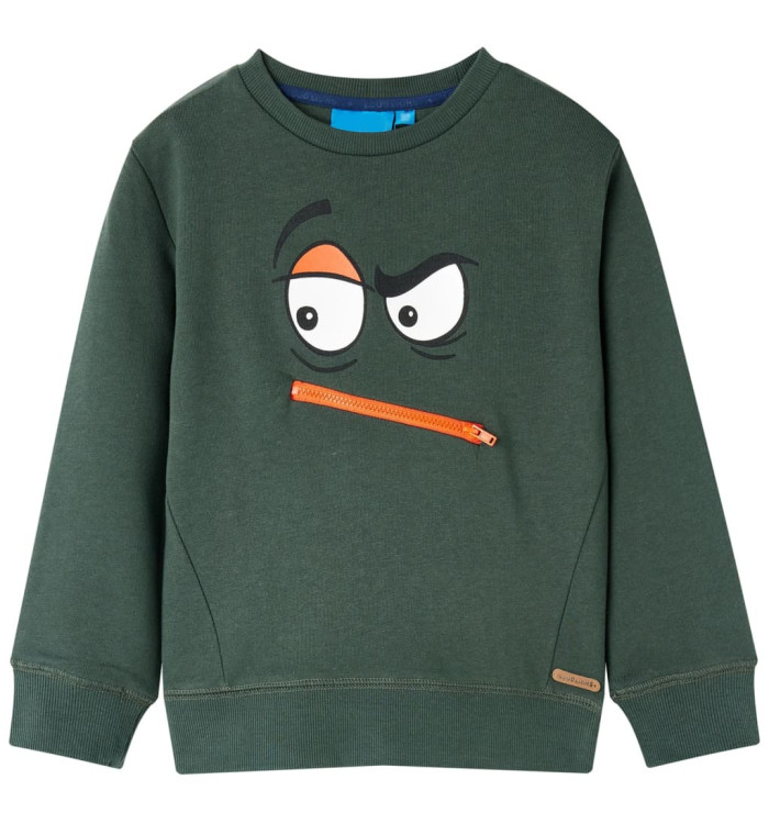 Sweatshirt pour enfants vert foncé 104 | Mobilier & Déco