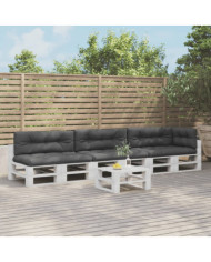 Coussins de palette lot de 7 anthracite tissu | Mobilier & Déco