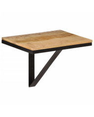 Étagère murale 40x30x32 cm bois massif de manguier et fer | Mobilier & Déco
