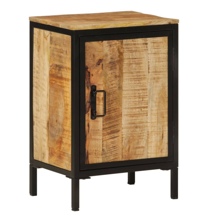 Armoire de salle de bain 40x30x60cm bois massif manguier et fer | Mobilier & Déco