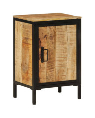 Armoire de salle de bain 40x30x60cm bois massif manguier et fer | Mobilier & Déco