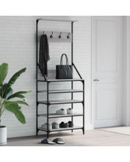 Porte-vêtements et rangement des chaussures sonoma gris | Mobilier & Déco