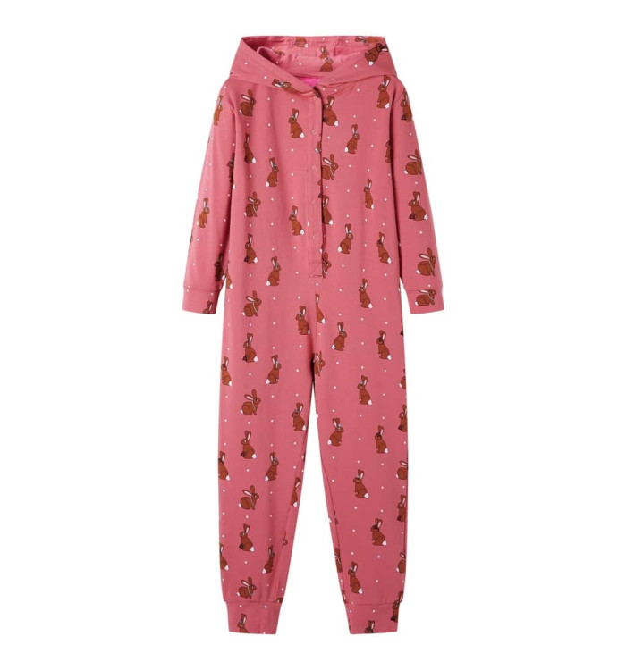 Combinaison à capuche pour enfants vieux rose 116 | Mobilier & Déco