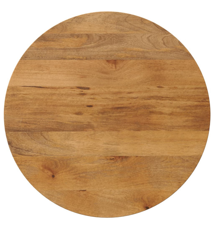 Dessus de table Ø 90x3,8 cm rond bois de manguier massif | Mobilier & Déco