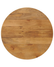 Dessus de table Ø 90x3,8 cm rond bois de manguier massif | Mobilier & Déco