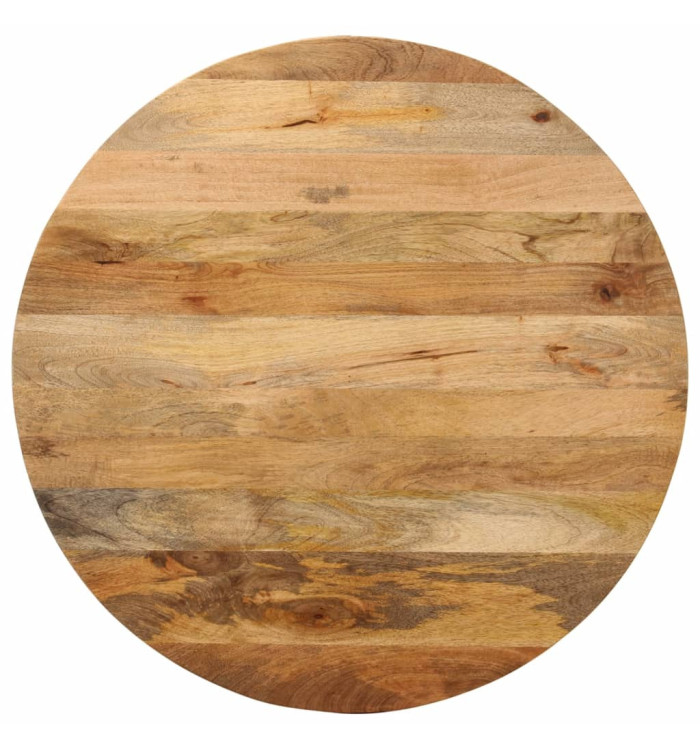 Dessus de table Ø 90x3,8 cm rond bois de manguier massif | Mobilier & Déco