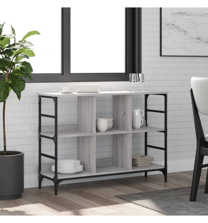 Buffet sonoma gris 102x32x73,5 cm bois d'ingénierie | Mobilier & Déco