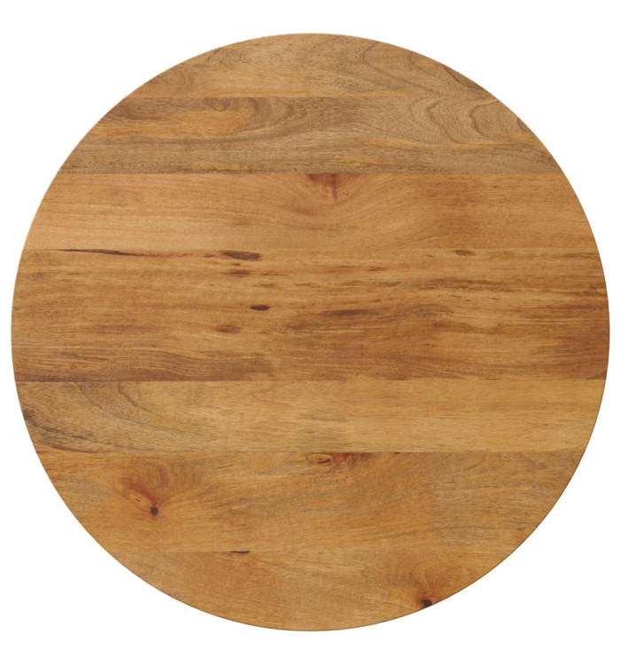 Dessus de table Ø 70x2,5 cm rond bois de manguier massif | Mobilier & Déco