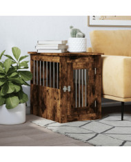 Meuble de cage pour chiens chêne fumé 45x62x59 cm | Mobilier & Déco