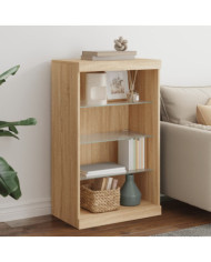 Buffet avec lumières LED chêne sonoma 60,5x37x100 cm | Mobilier & Déco