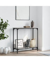 Table console sonoma gris 75x30,5x75 cm bois d'ingénierie | Mobilier & Déco