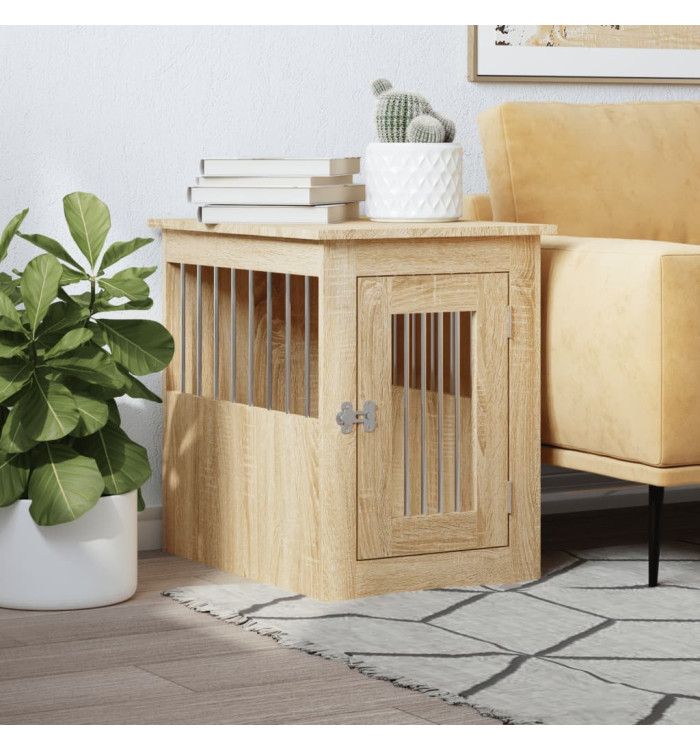Meuble de cage pour chiens chêne sonoma 45x62x59 cm | Mobilier & Déco