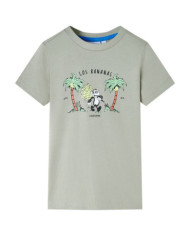 T-shirt pour enfants kaki clair 104 | Mobilier & Déco