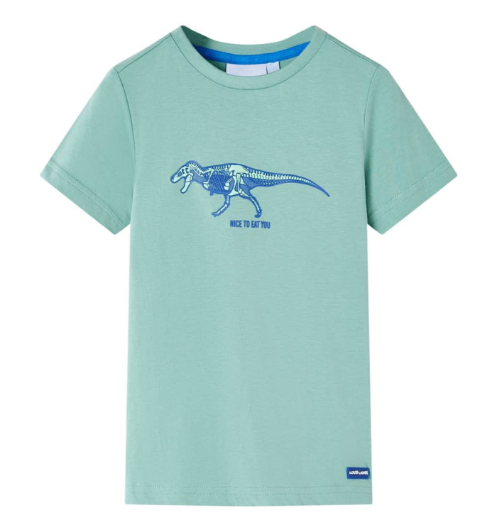 T-shirt pour enfants kaki clair 128 | Mobilier & Déco
