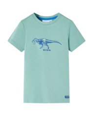 T-shirt pour enfants kaki clair 128 | Mobilier & Déco