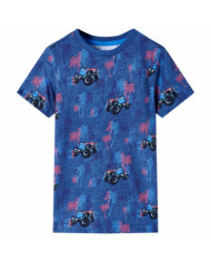 T-shirt pour enfants mélange bleu foncé 116 | Mobilier & Déco