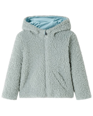 Veste à capuche pour enfants fausse fourrure vert menthe 140 | Mobilier & Déco