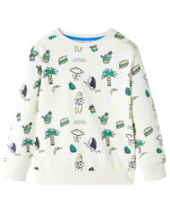 Sweat-shirt pour enfants écru doux 116 | Mobilier & Déco