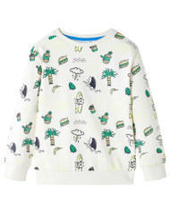 Sweat-shirt pour enfants écru doux 140 | Mobilier & Déco