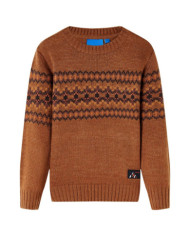 Pull-over tricoté pour enfants cognac 92 | Mobilier & Déco
