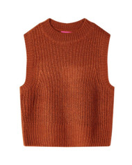 Gilet pull-over tricoté pour enfants cognac 92 | Mobilier & Déco