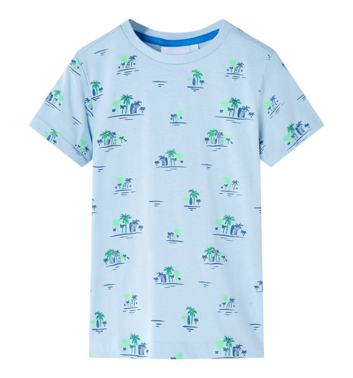 T-shirt pour enfants bleu clair 140 | Mobilier & Déco