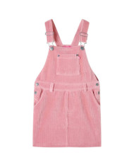 Robe salopette pour enfants velours côtelé rose clair 92 | Mobilier & Déco
