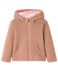 Veste à capuche pour enfants fausse fourrure cognac clair 116 | Mobilier & Déco