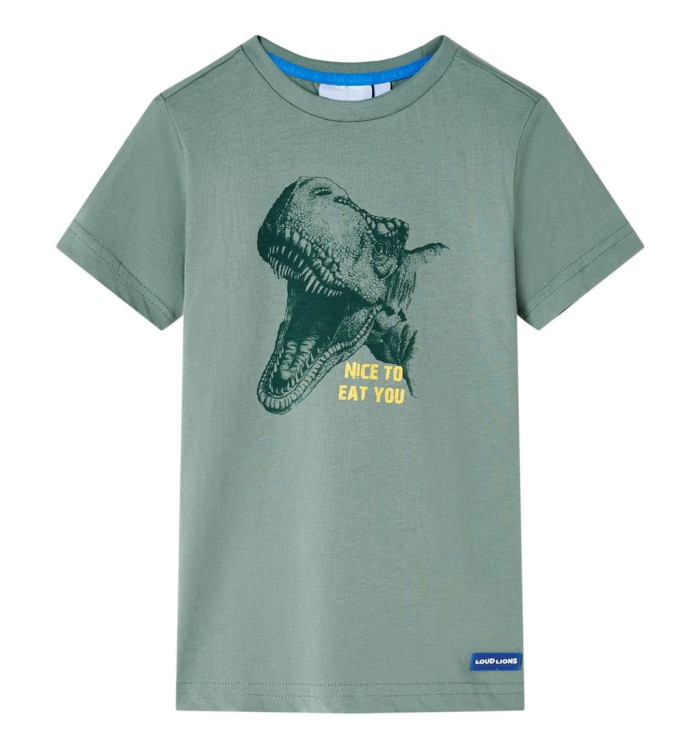 T-shirt enfants kaki 116 | Mobilier & Déco