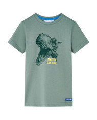 T-shirt enfants kaki 116 | Mobilier & Déco