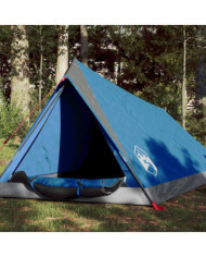 Tente de camping 2 personnes bleu imperméable | Mobilier & Déco