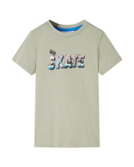 T-shirt pour enfants kaki clair 92 | Mobilier & Déco