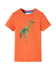 T-shirt pour enfants orange vif 92 | Mobilier & Déco
