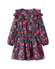 Robe pour enfants à manches longues rose vif 104 | Mobilier & Déco