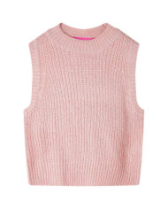 Gilet pull-over tricoté pour enfants rose clair 116 | Mobilier & Déco