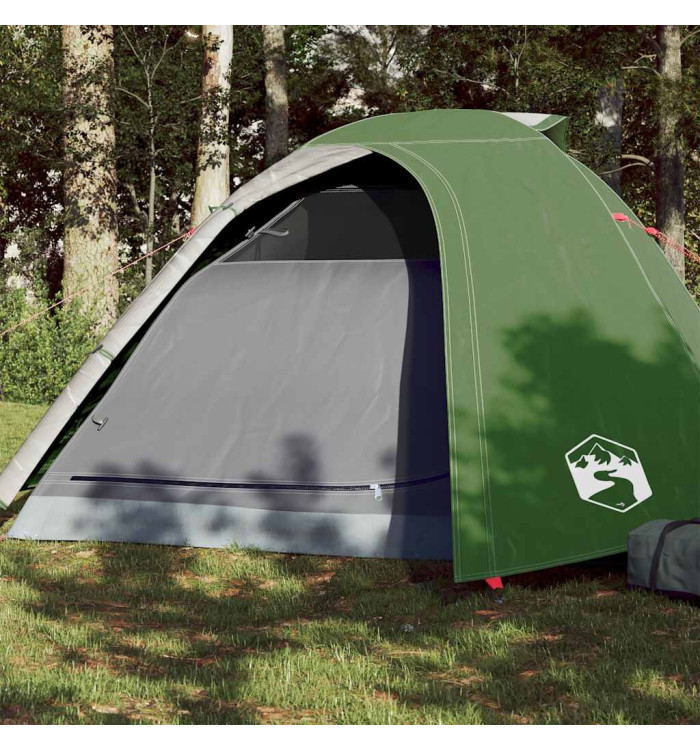 Tente de camping à dôme 4 personnes vert imperméable | Mobilier & Déco