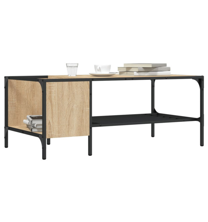 Table basse support chêne sonoma 100x51x40cm bois d'ingénierie | Mobilier & Déco