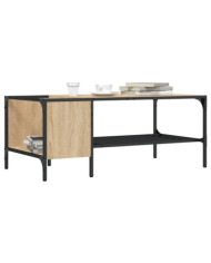 Table basse support chêne sonoma 100x51x40cm bois d'ingénierie | Mobilier & Déco