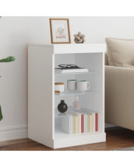 Buffet avec lumières LED blanc 41x37x67 cm | Mobilier & Déco