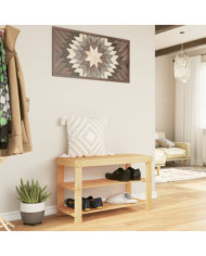 Étagère à chaussures 3 niveaux 70x27,5x45 cm bambou | Mobilier & Déco