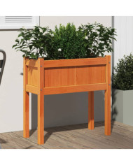 Jardinières et pieds cire marron 70x31x70 cm bois de pin massif | Mobilier & Déco